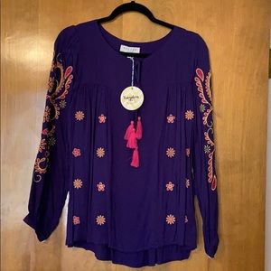 Hayden Los Angeles Embroidered Top